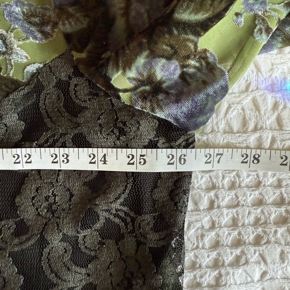 Spencer Alexis Top 2X Floral Kimono Jacket Black|Lace|Velvet Burnout|Artsy - Picture 10 of 14